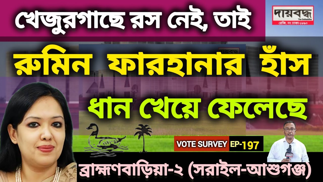 592- খেজুরগাছে রস নেই, তাই রুমিন ফারহানার হাঁস ধান খেয়ে ফেলেছে | আশুগঞ্জ | Survey-EP-197 | Daibaddha