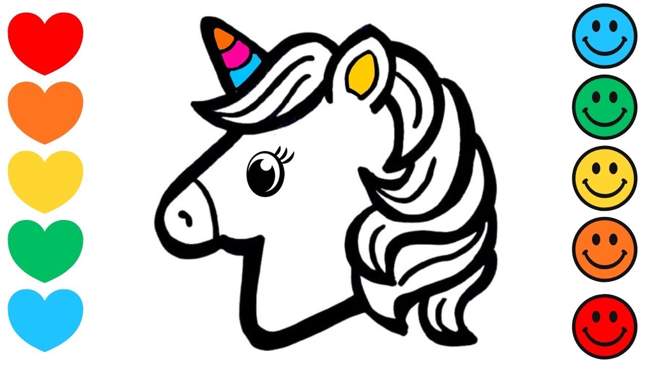 How To Draw A Rainbow Unicorn 🦄🌈✨ | Easy Unicorn Drawing | Step by Step tutorial | Acrylic Painting