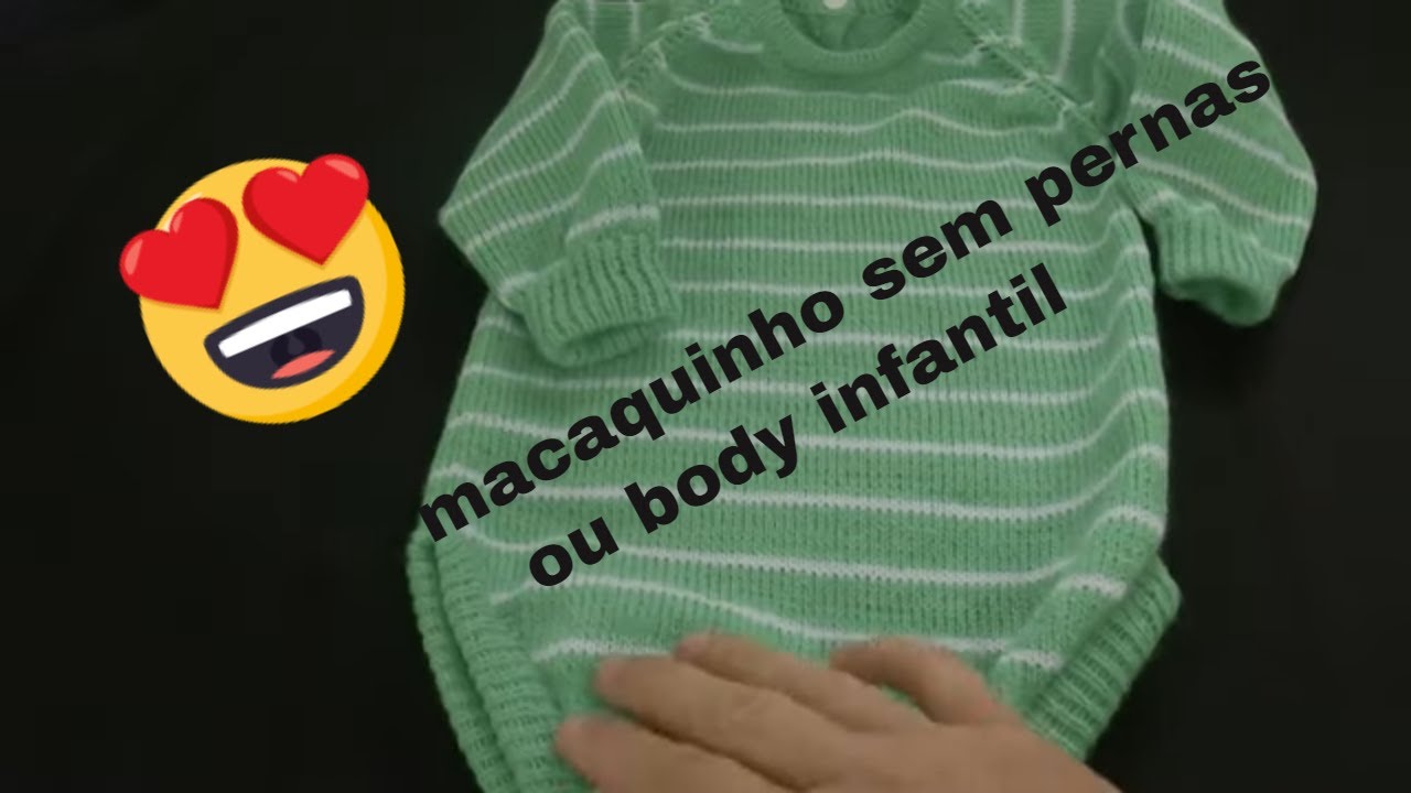 macaquinho sem pernas ou body feito em máquina de tricô