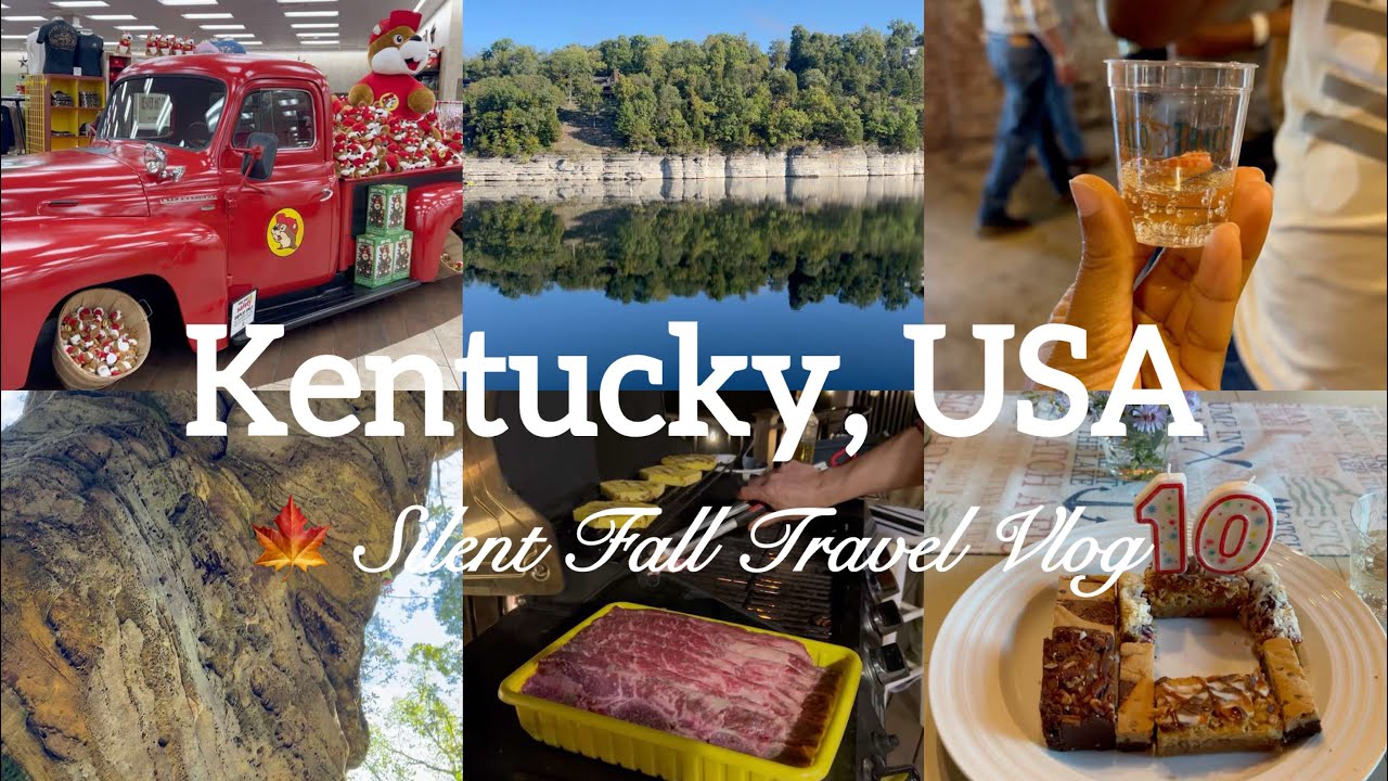 4 Days of Fall in Kentucky 🍁 | Cozy Road Trip Vlog from Atlanta | Indian Couple Travel Vlog