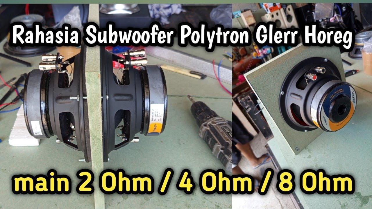 Cara menyambung kabel speaker Bazooka PSW sistem isobaric