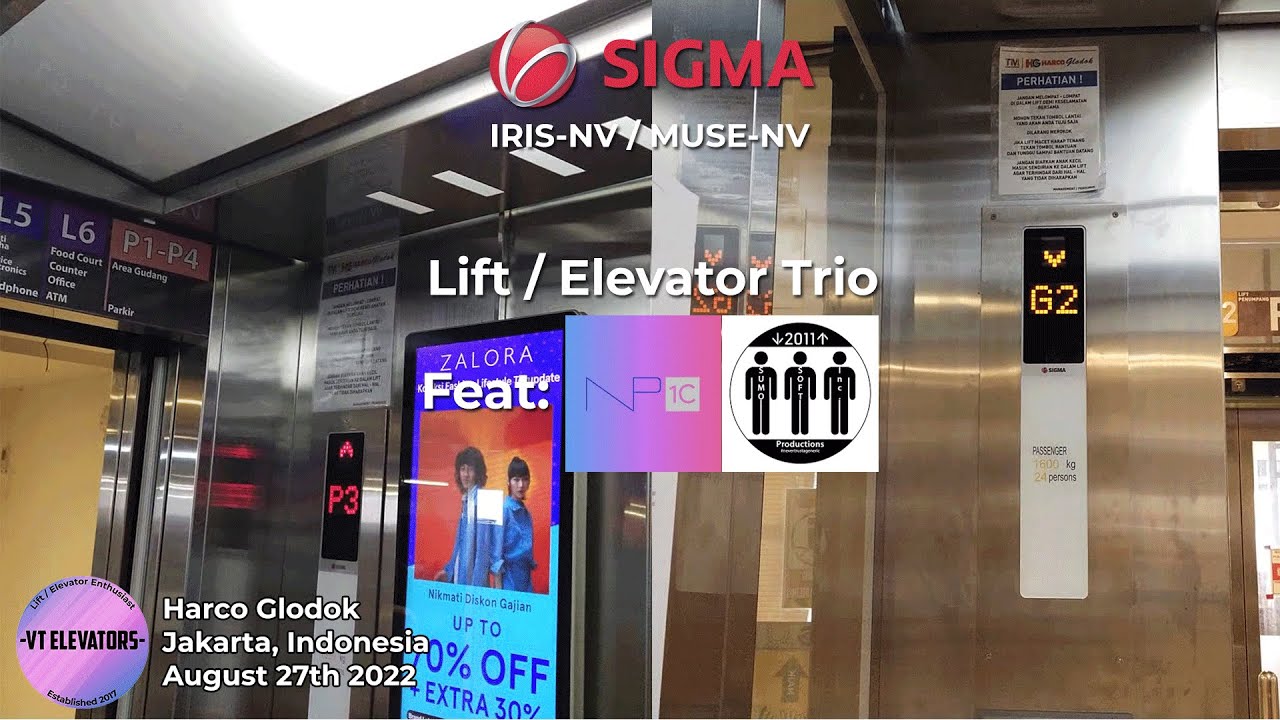 Lift / Elevator Trio with @sumosoftinc & @NP1C - Harco Glodok, Jakarta