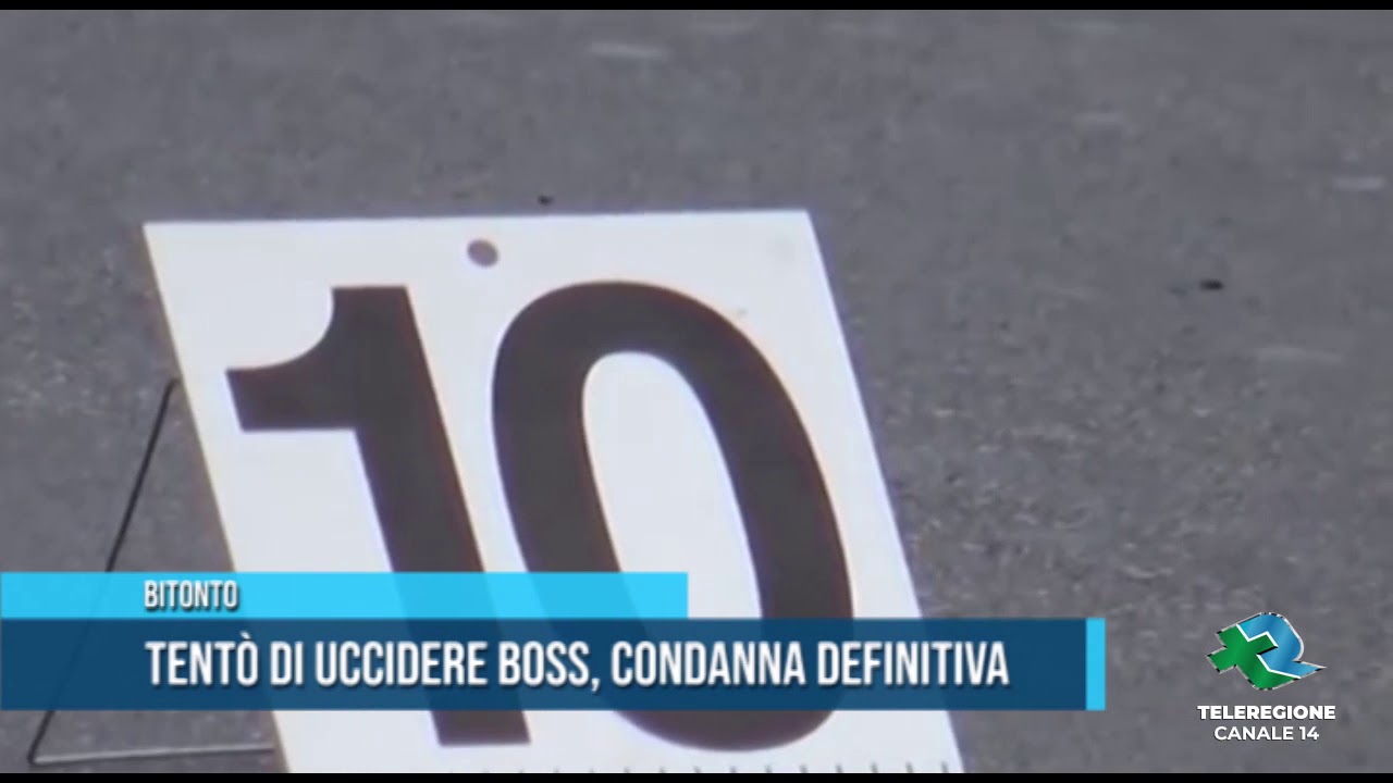 BITONTO Tentò di uccidere boss, condanna definitiva TG Teleregione 10 03 2021