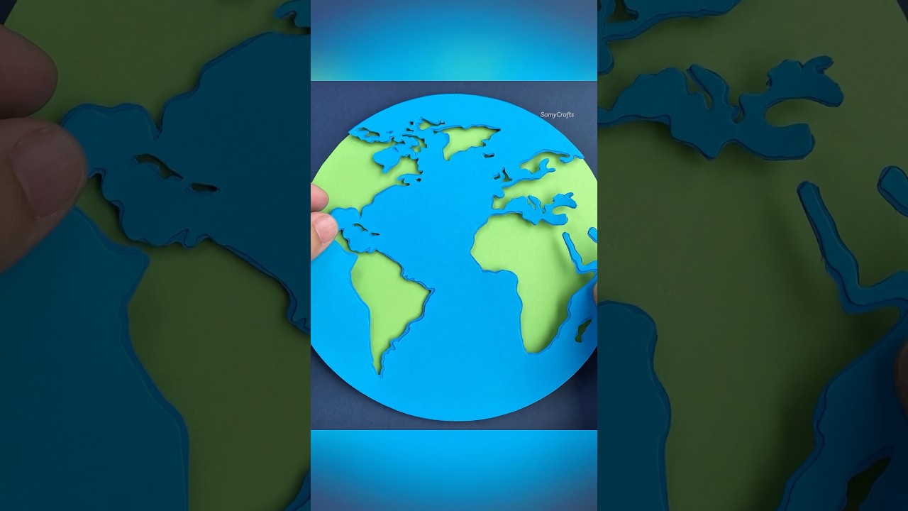 Planet Earth | April 22 | Paper Cutting #diy