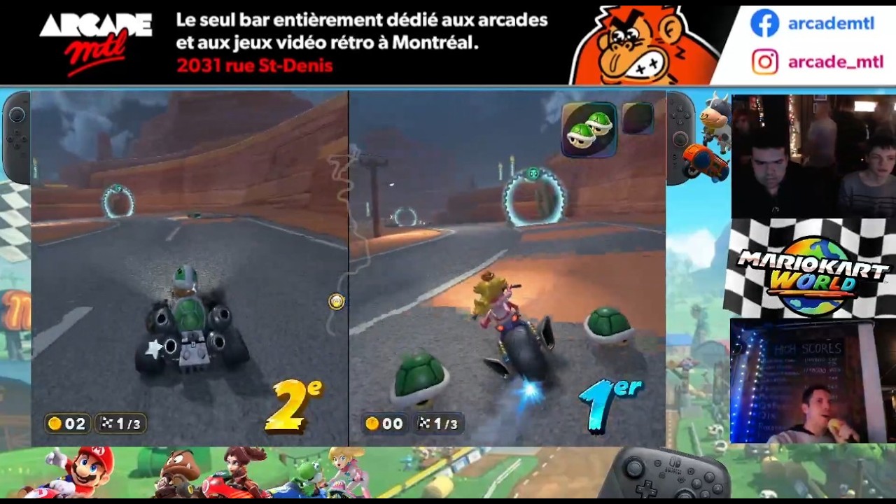 Tournois DOUBLE Mario Kart World et Super Smash Bros. Ultimate - 28 Février 2026 - Arcade MTL