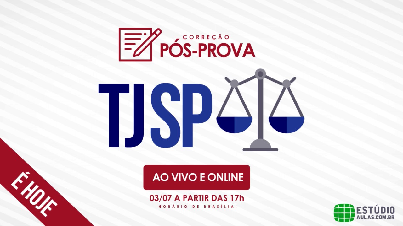 CORREÇÃO PÓS-PROVA – TJSP