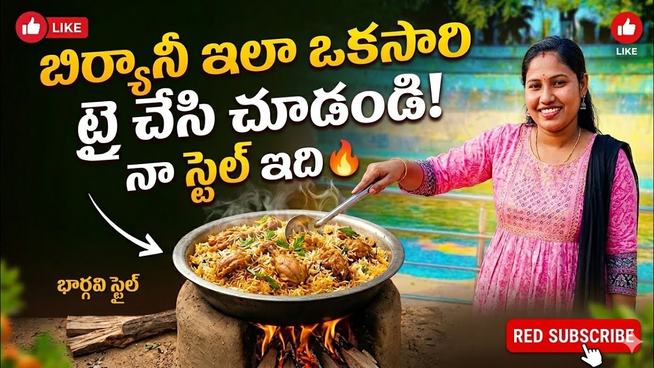 నా స్టైల్ లో దమ్ బిర్యాని ఇలా ఒకసారి ట్రై చేయండి మీ ఇంట్లో మీకు పొగడ్తలు గ్యారెంటీ 🤭😘😜😇