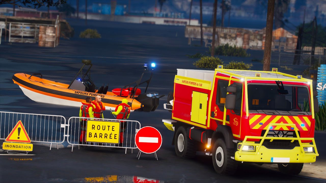 [GTA 5-EXCLU] GROS INNONDATION DANS LE VAR | SAPEURS-POMPIERS