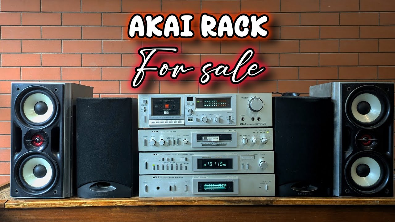 Akai rack music system | #audiosystem #music #vintagemusic 
