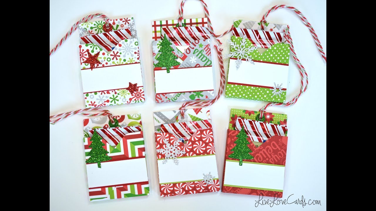 Candy Filled Christmas Tags with Envelope Punch Board