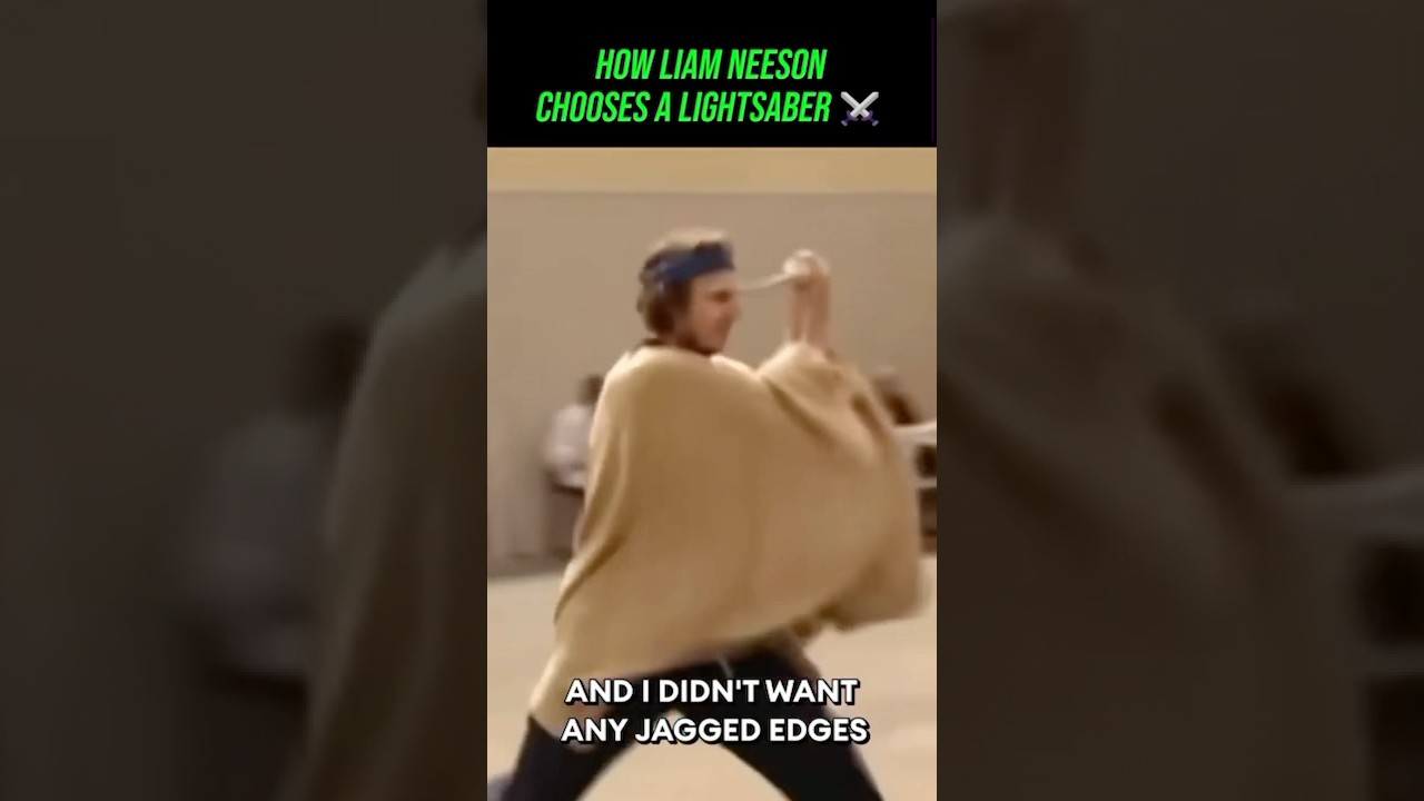 How Liam Neeson Chooses a Lightsaber ⚔️ 