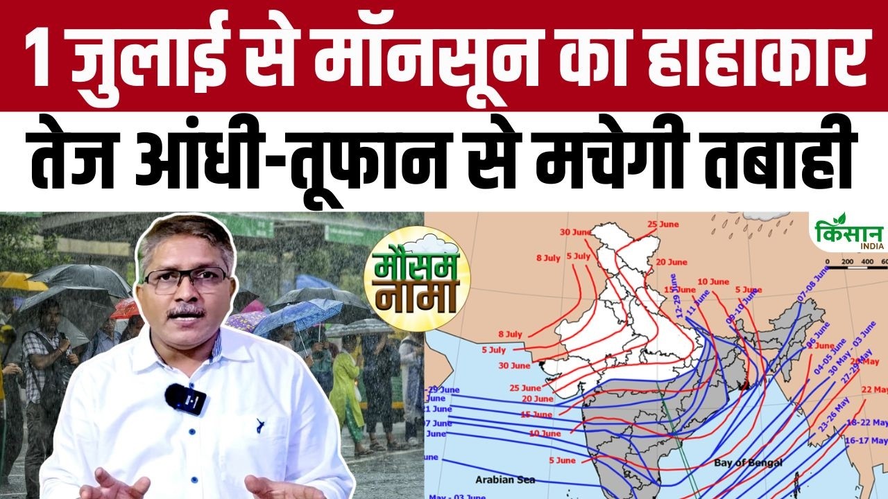 Big update on Monsoon amid El Nino, risk of rain from July 1st! Devendra Tripathi Weather Update