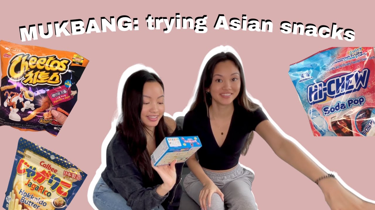 Trying Asian Snacks With My Sister | Mukbang | Galleria Supermarket Toronto