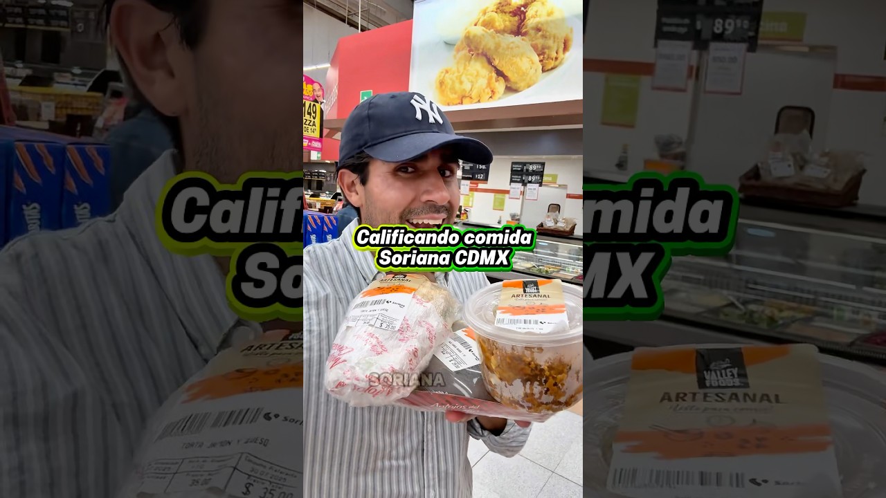 Calificando comida del Soriana asquerosa #short #shorts #food #foodie #soriana #barato #cdmx #pollo