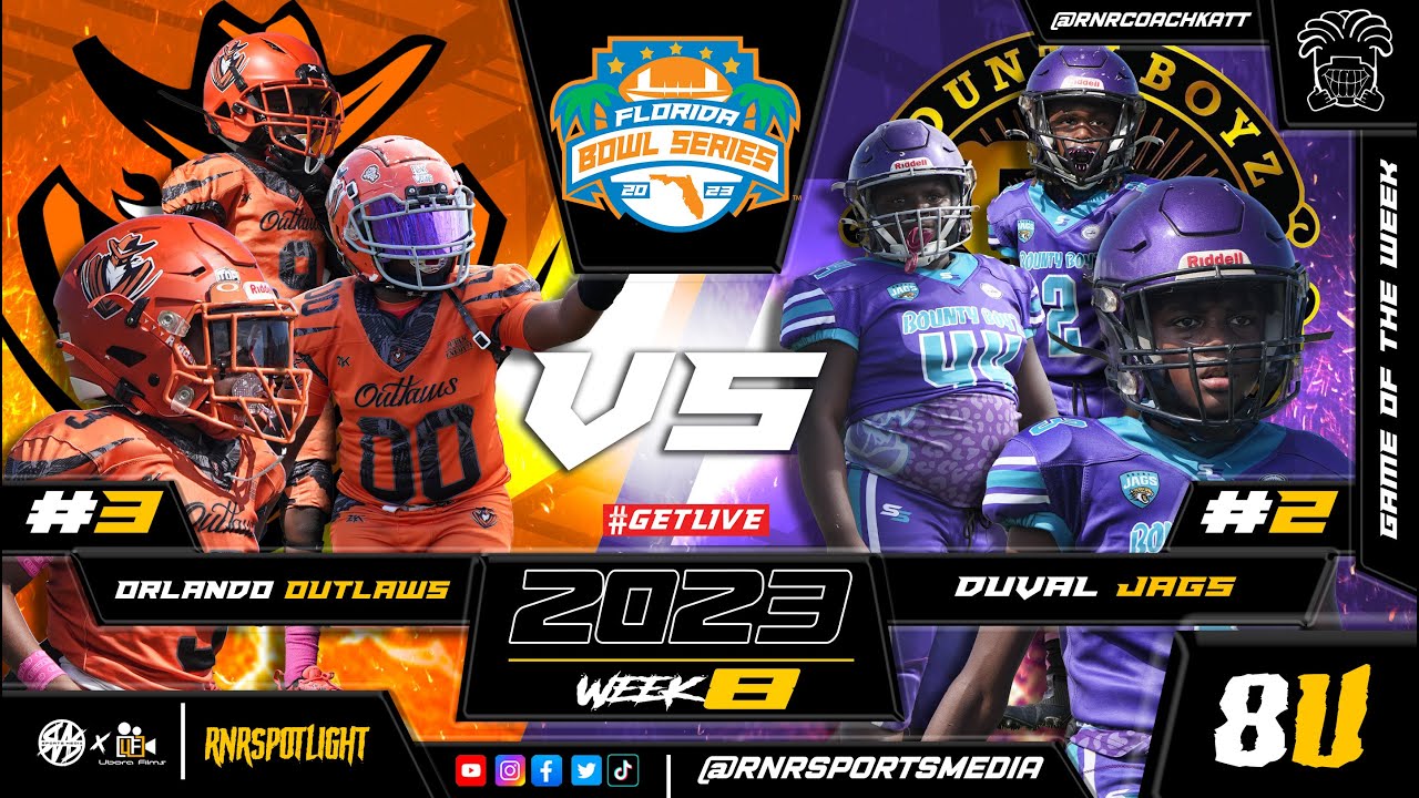 Orlando Outlaws VS Bounty Boyz Duval Jags| 8U Florida Elite | #3 vs #2 in Florida