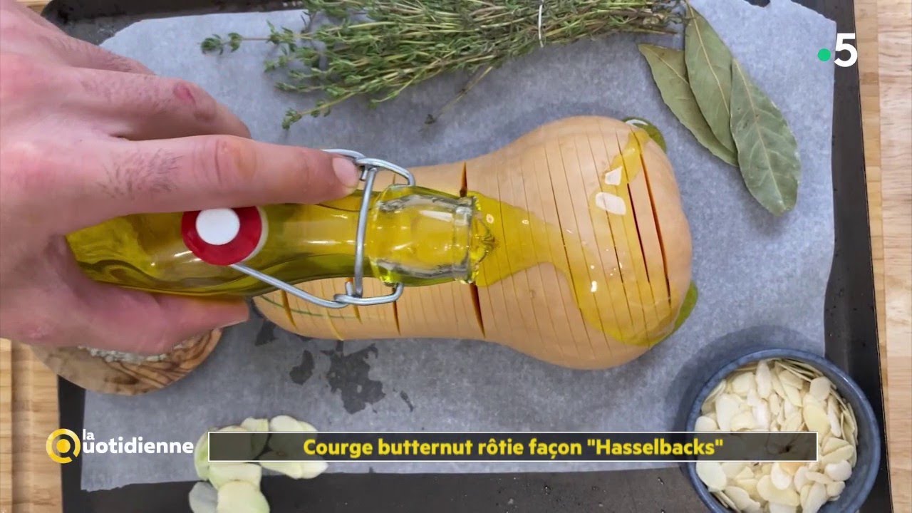 Recette : courge butternut rôtie façon 
