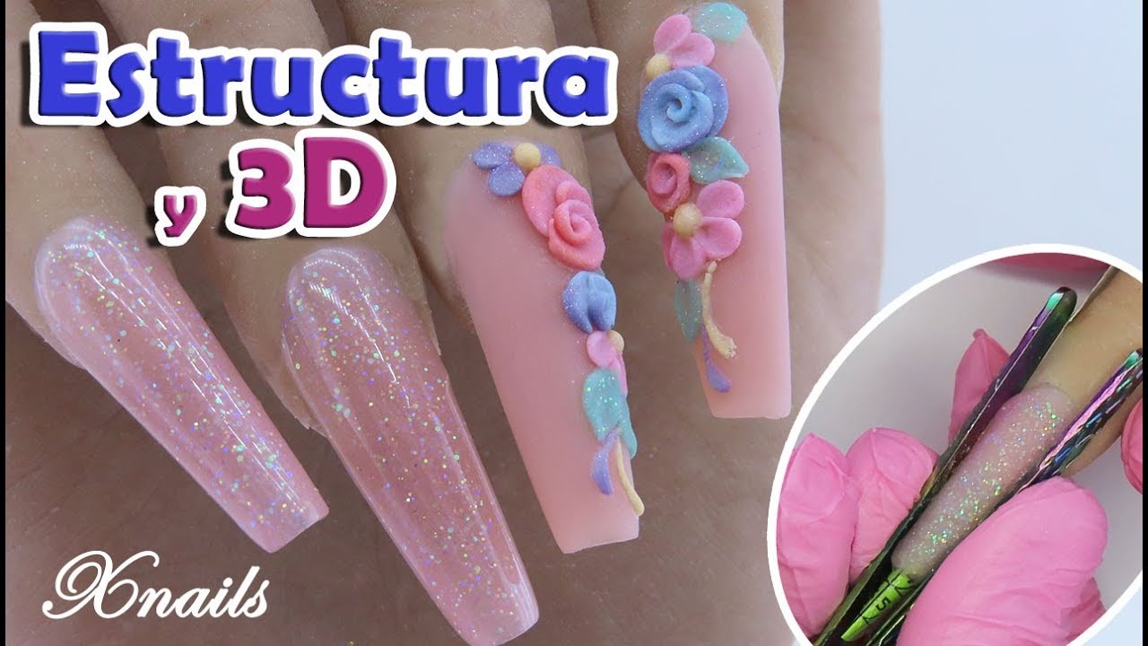 Uñas Esculpidas y 3D Floral / Xnails