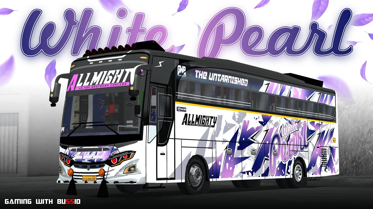 Allmighty White Pearl 🤍✨ 4k Livery for Jetbus Released Gaming With Bussid 