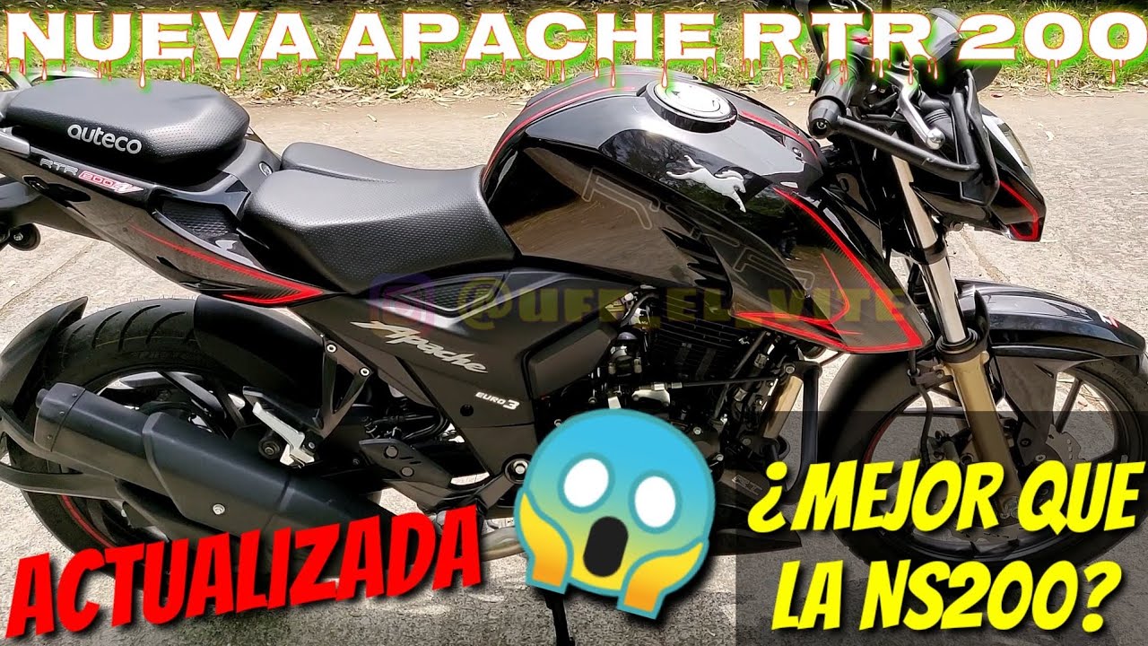 NUEVA APACHE  20O  RTR 2022 FICHA TÉCNICA PRECIO DISTRIBUIDA POR AUTECO EL VITE