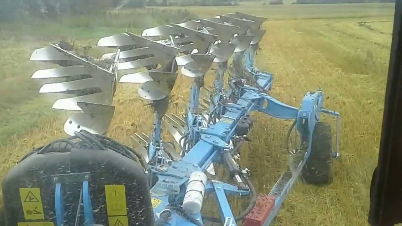 John Deere 6420 + Lemken 6-siipiset puolihinattavat aurat.