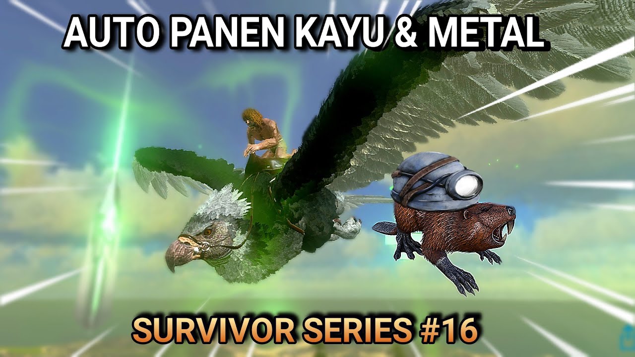 #S16 Tame Castoroides & Argy, Review Miner Helmet, Dart, toxican | ARK Mobile Indonesia