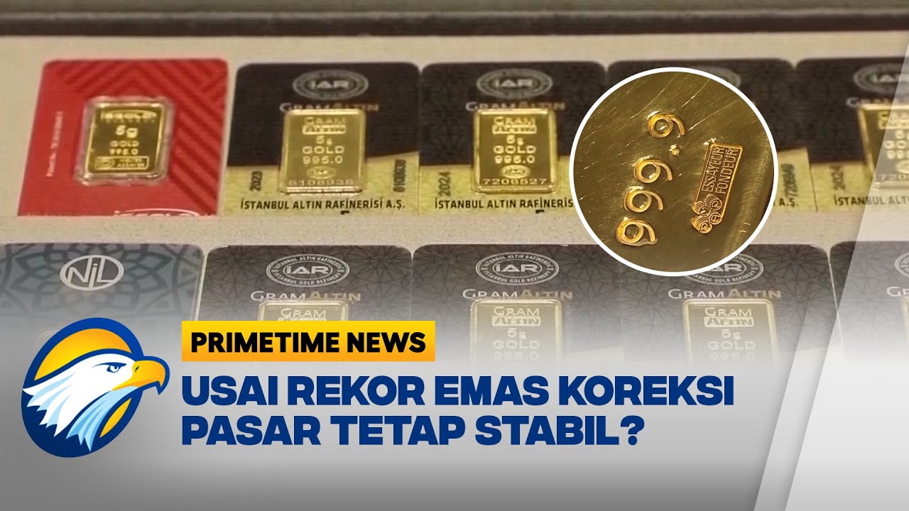 Harga Emas Antam Koreksi Sehat Usai Cetak Rekor - [Primetime News]