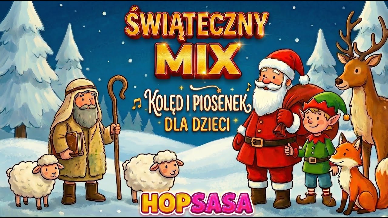 🎅 MIX -⭐ PÓJDŹMY WSZYSCY DO STAJENKI ⭐ - 🎵 KOLĘDY I PIOSENKI ŚWIĄTECZNE DLA DZIECI 👀