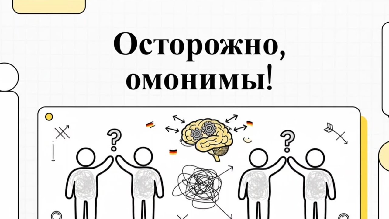 Омонимы в немецком языке #учимнемецкий #немецкиеслова #урокинемецкого 