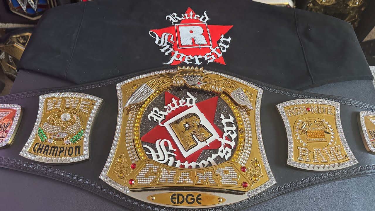SUPER RARE WWE RATED R CHAMPIONSHIP REPLICA BELT FIND AND REVIEW
