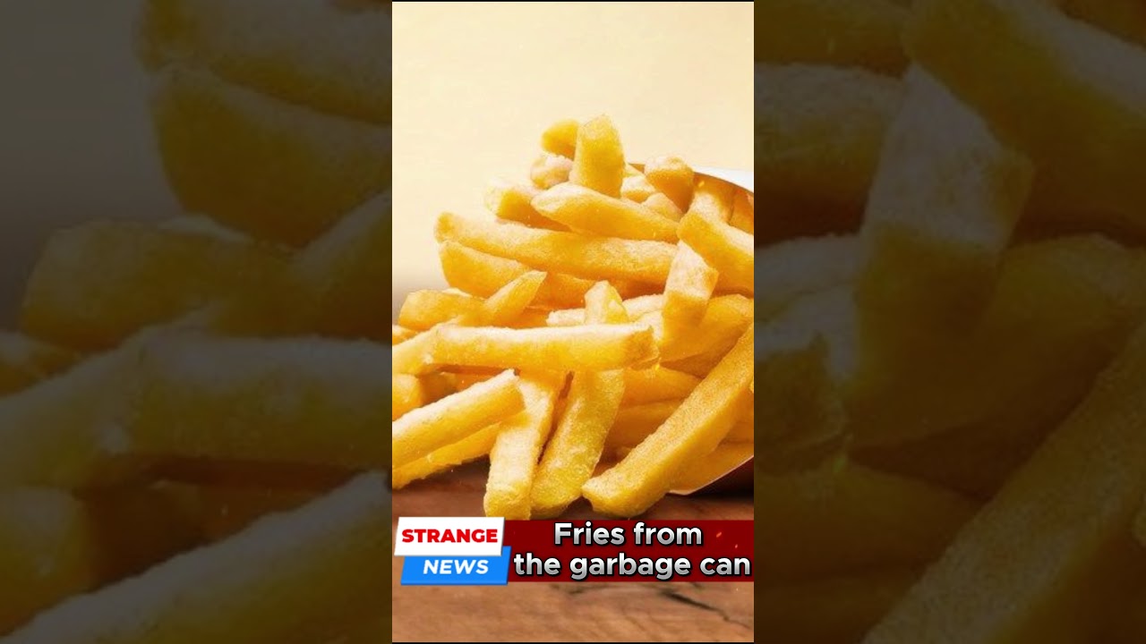 Strange News! Served her clients fries out of a garbage can. 