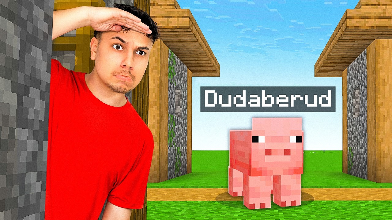 Fiz um ESCONDE ESCONDE de MOBS com MINHA CRUSH no Minecraft!