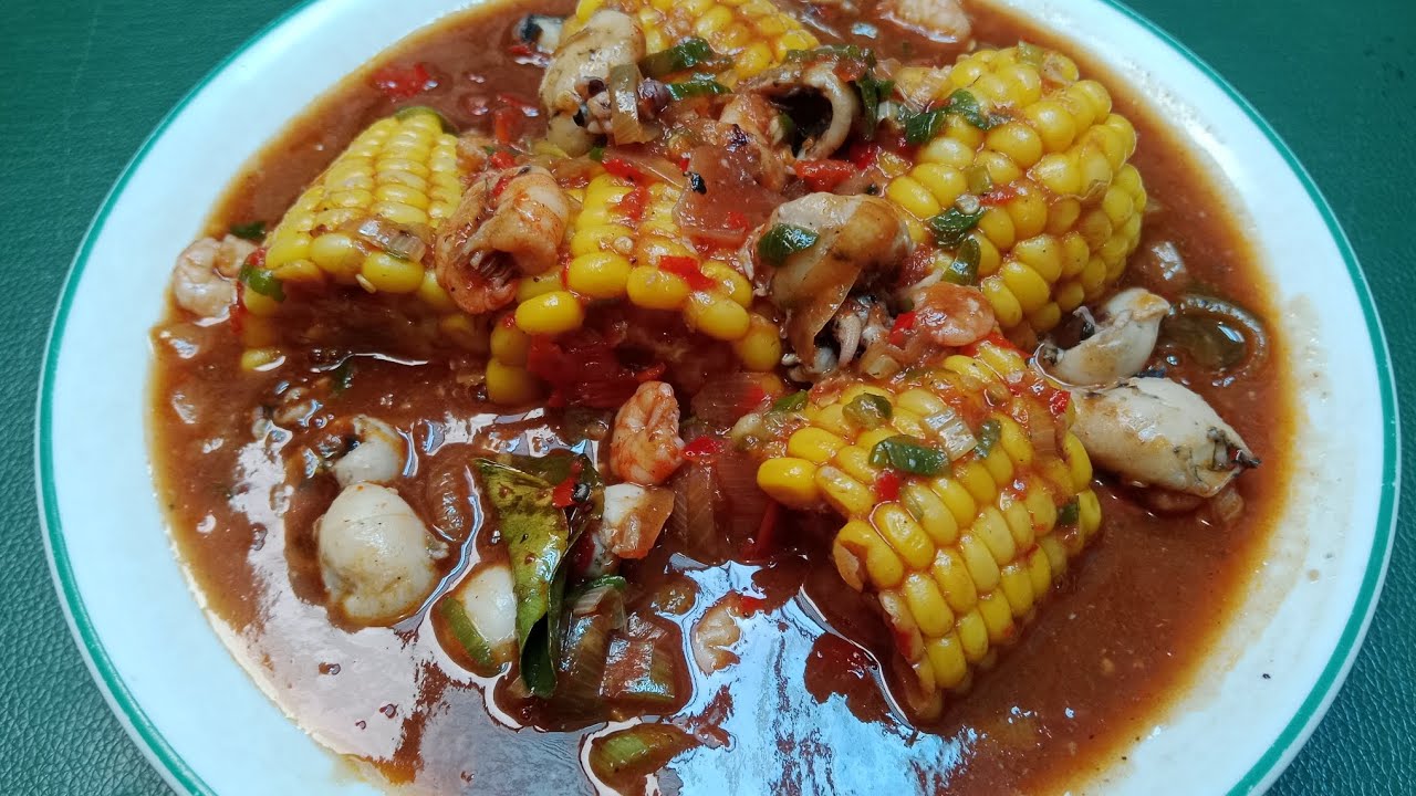RESEP UDANG CUMI SAUS PADANG #resepmasakan #resepudang #sauspadang #resepcumi 