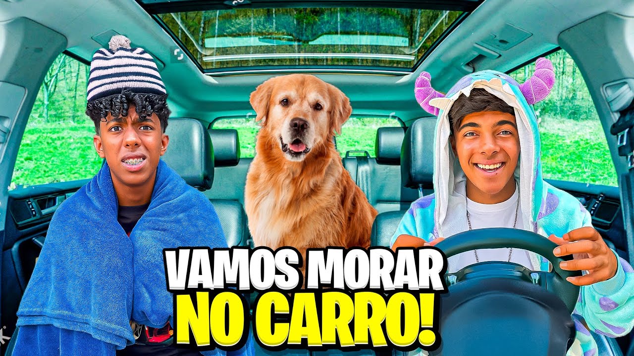 ESTEV&Atilde;O E GABRIEL MORANDO NO CARRO