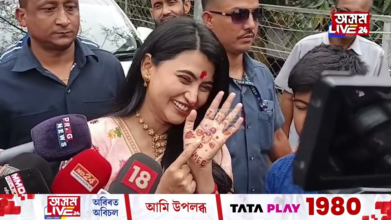 নিশাৰে পৰা হাতত মেহেন্দী আঁকি প্ৰস্তুতি আইমীৰ