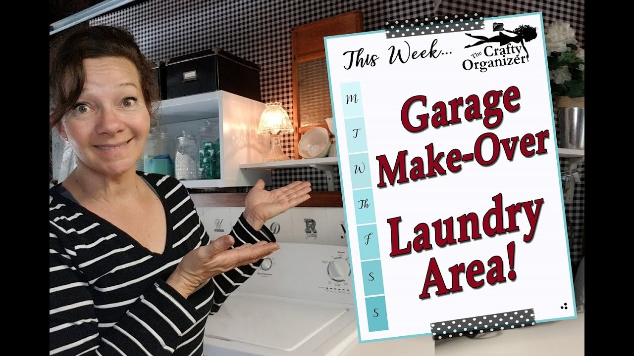 DIY  Laundry Room Makeover  | garage / laundry area