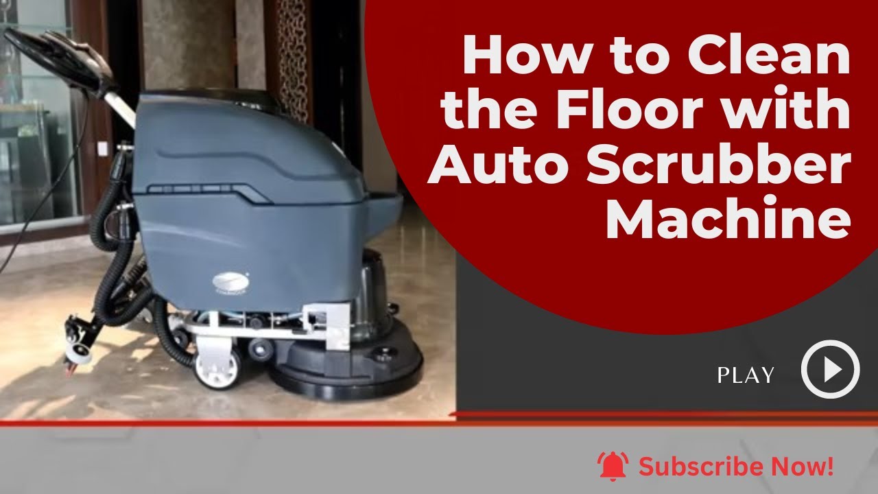 Floor Scrubber - How to Clean the Floor with Auto Scrubber Machine | Cleaning Floor Machine