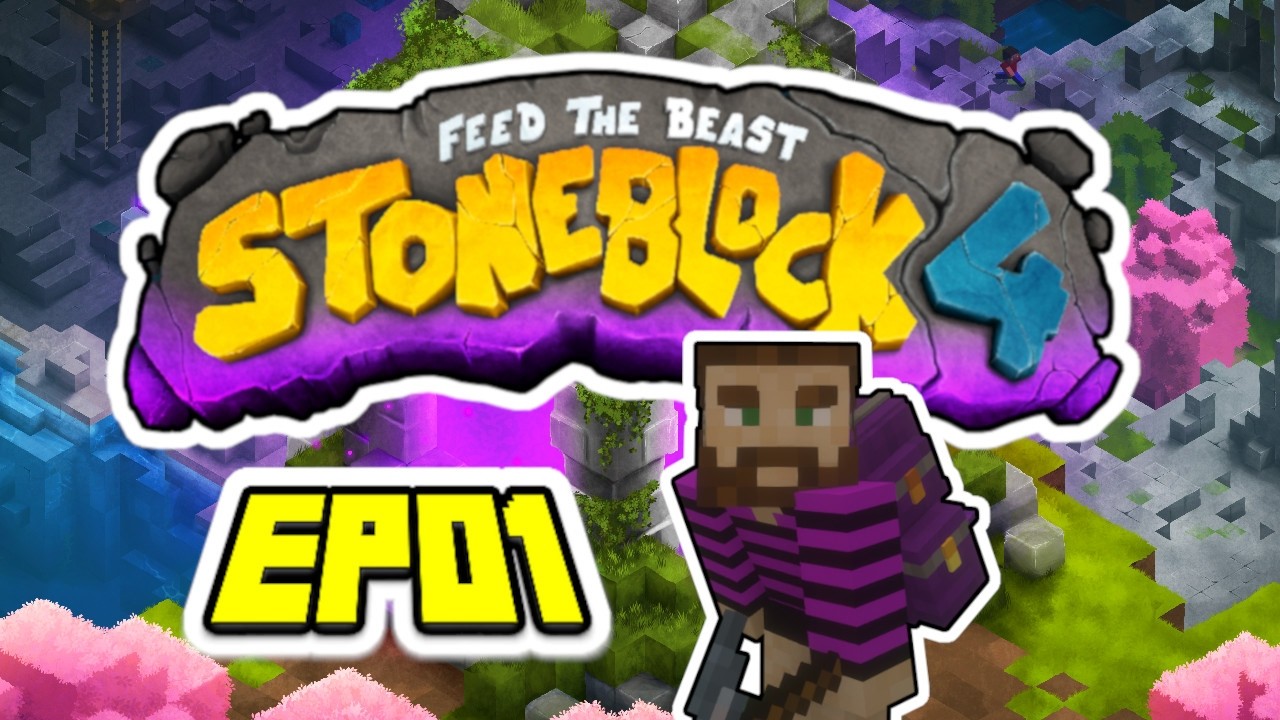 Эпизод 01 - Прохождение Minecraft Stoneblock 4 - Новый квестовый набор Ram Pack Smell