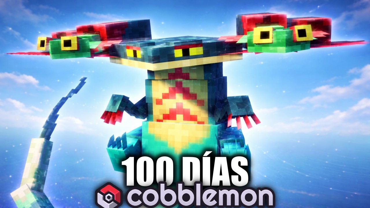 Sobreviv&iacute; 100 D&Iacute;AS en MINECRAFT POK&Eacute;MON CONTRA MI RIVAL (Cobblemon)