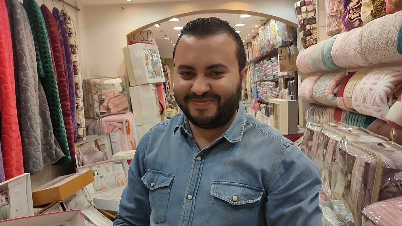 اجمل مفروشات العرايس مع عماد عزت بسوق غزه اسعار خاصه لمتابعين ام خلود