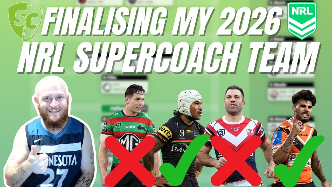 Завершаю формирование своей команды NRL SuperCoach на 2026 год! Часть 2: Предсезонные просмотры.