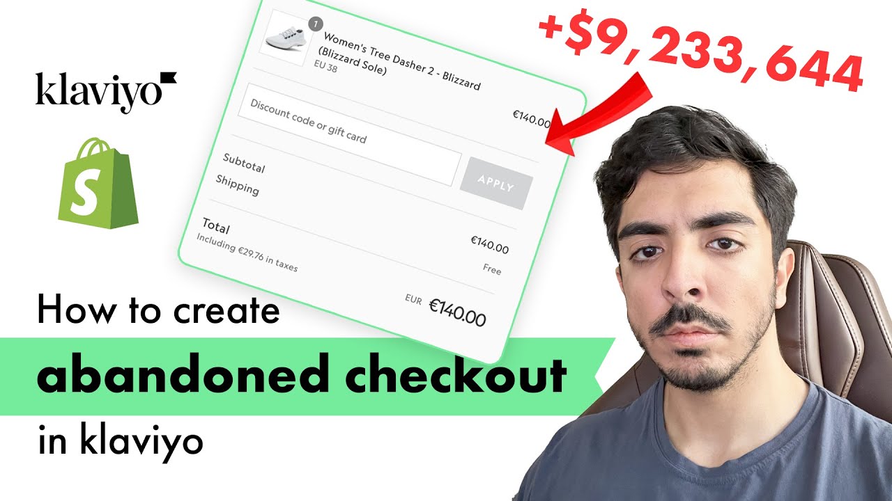 How to Set Up an Abandoned Checkout Flow in Klaviyo | Free klaviyo email marketing course