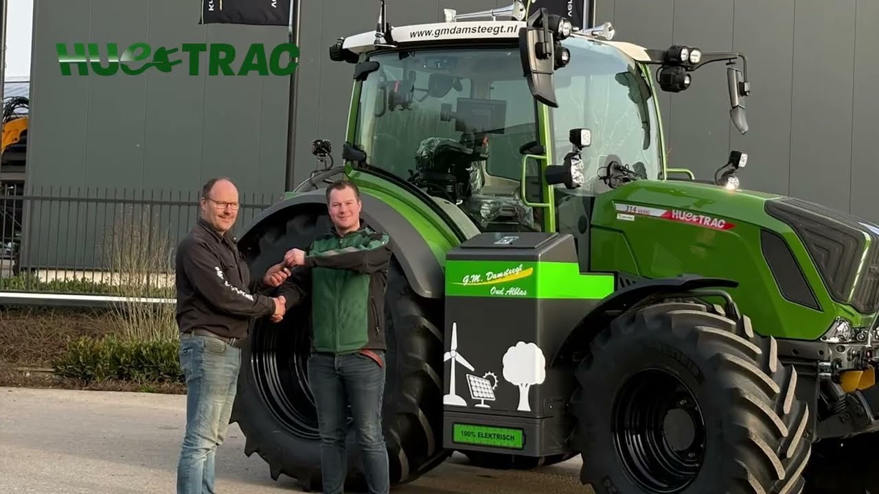 Elektrische Hue-trac afgeleverd aan G.M. Damsteegt BV, Oud-Alblas