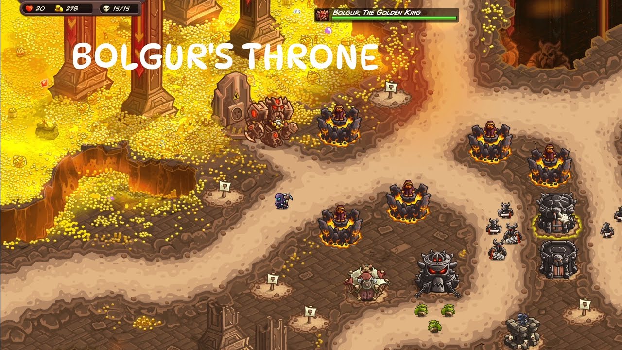Kingdom Rush Vengeance - Bolgur's Throne - Veteran 3 Stars [STEAM]