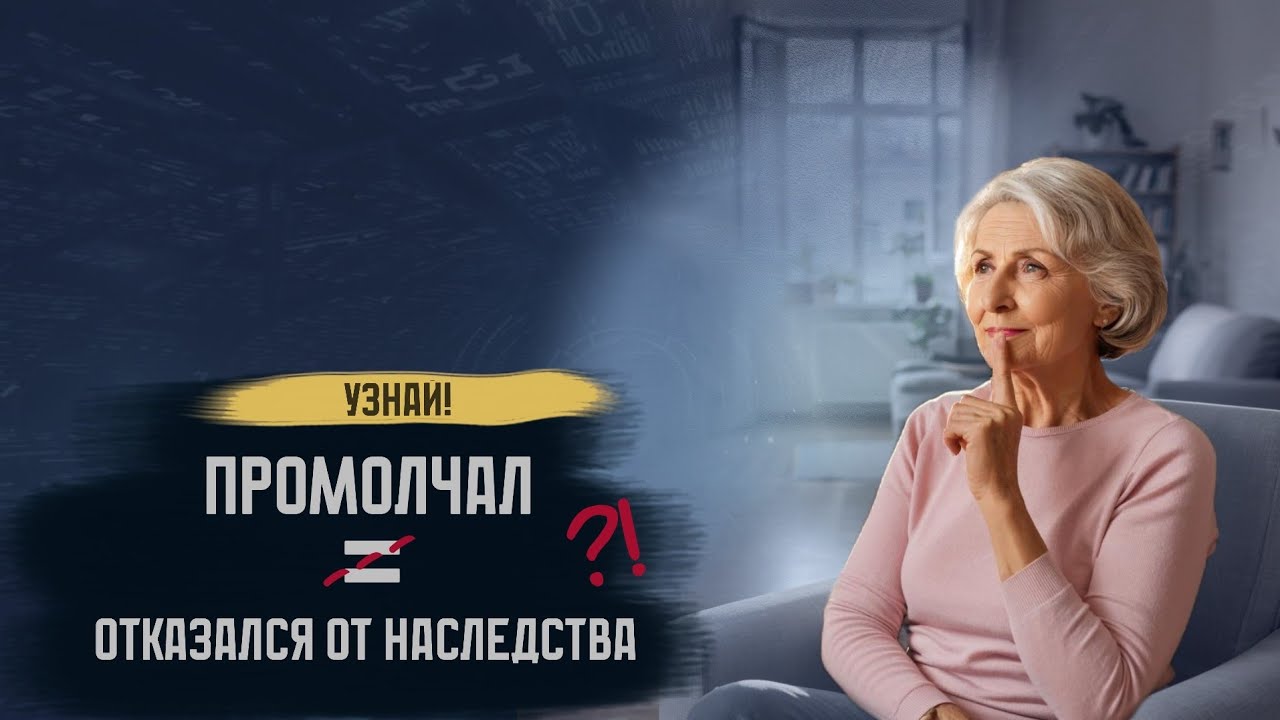 Промолчал = отказался от наследства. Главный миф недоЮристов
