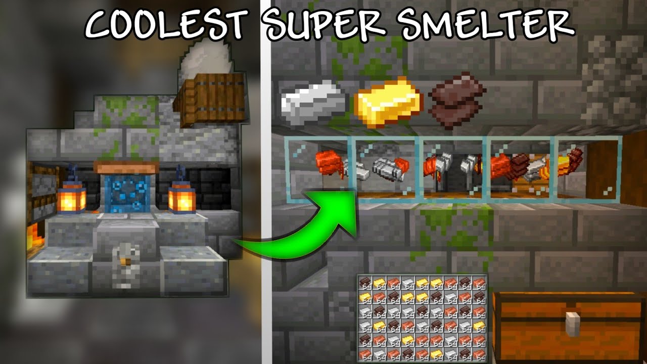 Minecraft: How to make the Coolest Super smelter