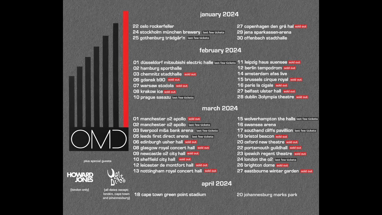 OMD ► Bauhaus Staircase Tour 2024 ► Live in Jena