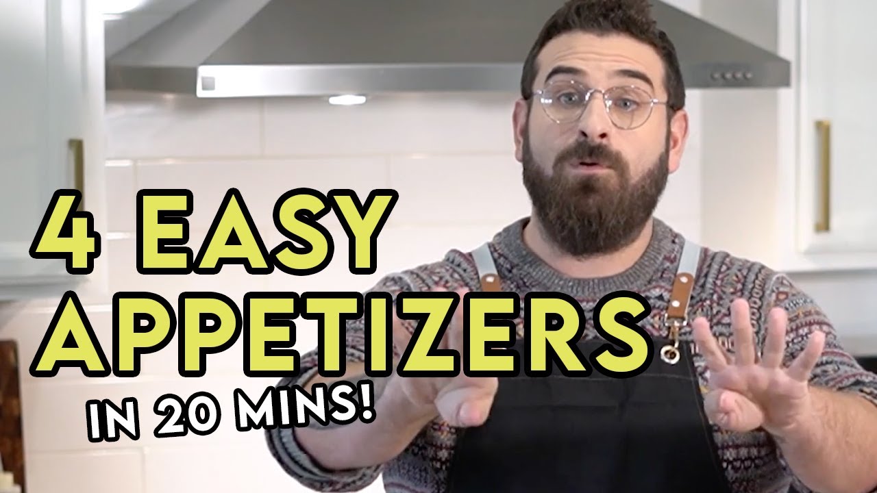 4 EASY (and stunning!) Holiday Appetizers in 20 minutes - Impressive Party Bites! - Chef Michael