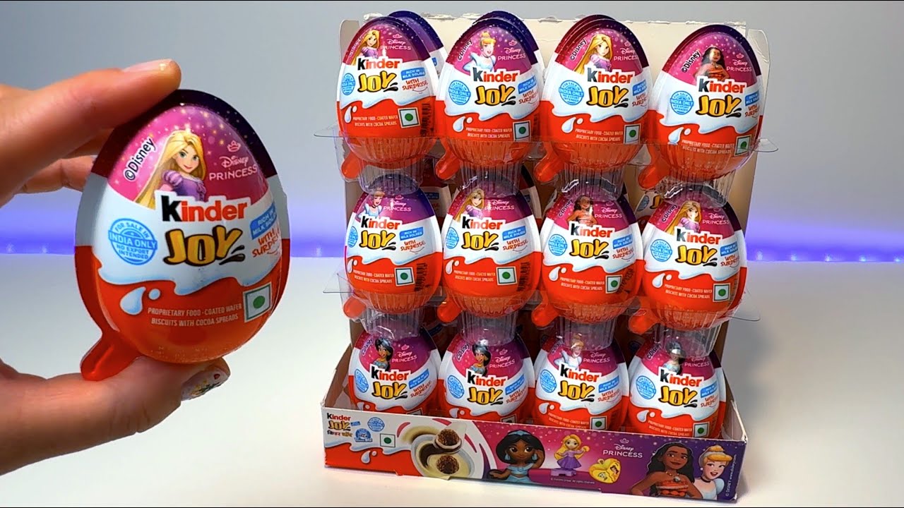 Disney Princess Kinder Joy Eggs Unboxing! No talking ASMR Chocolate Eggs Unboxing!