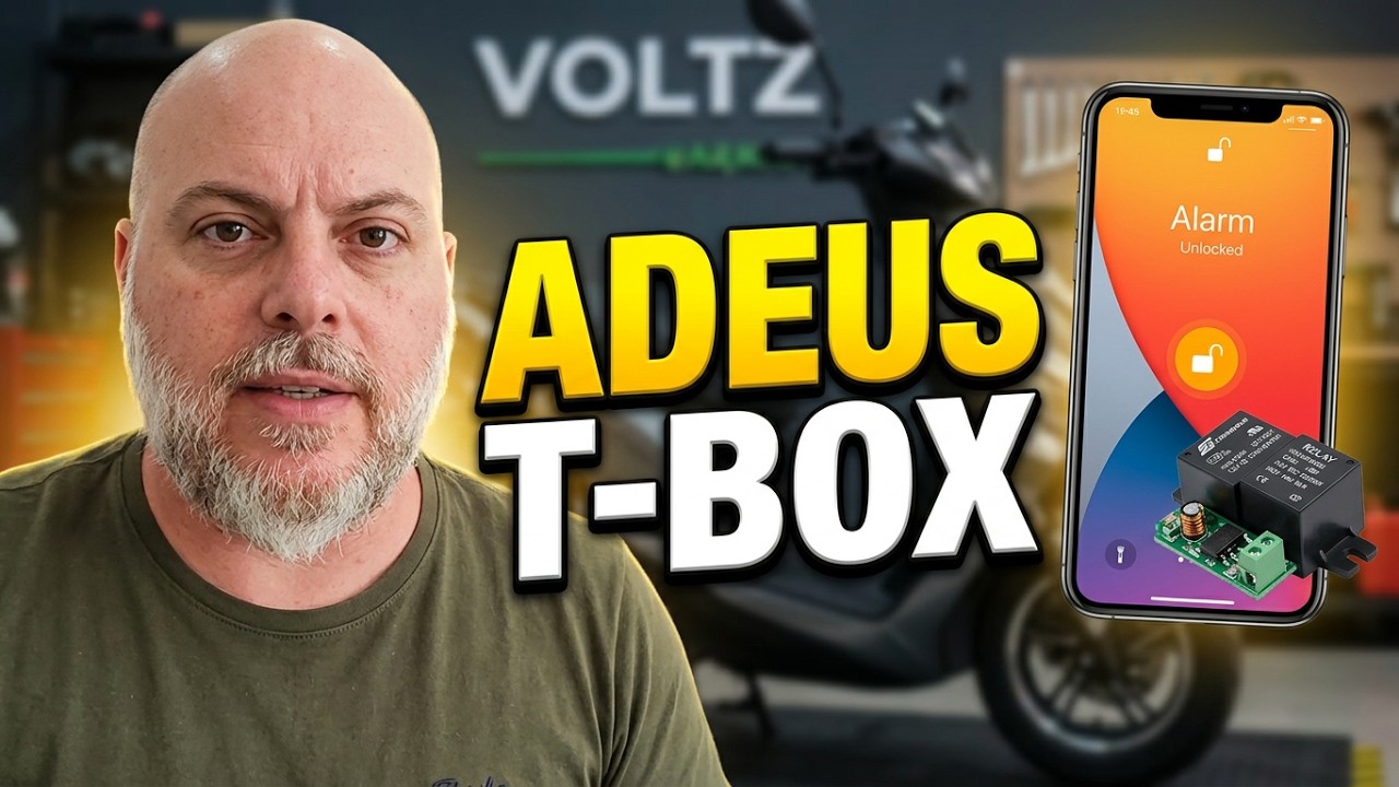 Como Tirar o TBox da VOLTZ / AIMA - EV1 SPORT 2023  - instalação de alarme controlado pelo celular!!