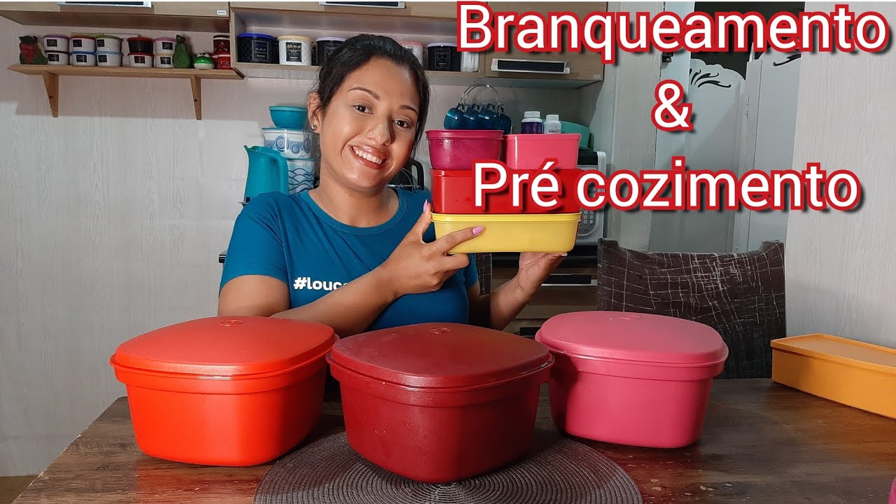 COMO BRANQUEAR OS ALIMENTOS | PRÉ COZIMENTO NA MÚLTIPLA | Evellin Tupperware